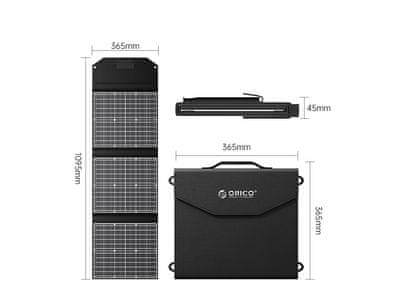 Orico SCP2-60 solarni panel, 60 W, sklopivi (SCP2-60-BK-BP) | MALL.HR