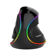 Delux Ergonomski vertikalni optički miš 4000DPI LED RGB