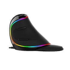 Delux Ergonomski vertikalni optički miš 4000DPI LED RGB