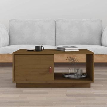 Vidaxl Klub stolić boje meda 80x50x35,5 cm masivni borov drvo