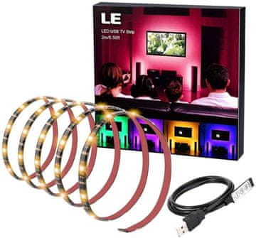 Lepro TV 5050 LED traka RGB 2m USB IP65 - televizijska rasvjeta