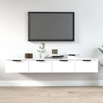 Vidaxl Zidni ormarići, set od 2, bijeli, 68x30x20 cm