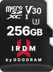 GoodRam Iridium microSD memorijska kartica, 256 GB, 4K + adapter
