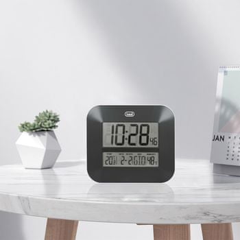  Digitalni sat Trevi OM 3520 D, temperatura, vlaga, crna 