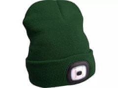 Extol Light Šešir s naglavnom lampom 4x45lm, punjiv, USB, zelen, univerzalna veličina