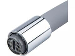 BALLETTO Mješalica za umivaonik 81121, mješalica za umivaonik na postolju s fleksibilnom rukom, 35 mm, siva