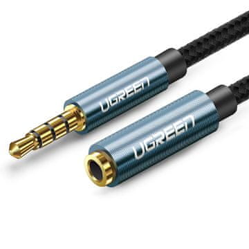 Ugreen Produžni audio adapter AUX mini priključak 3,5 mm 1,5 m plavi