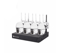 Secutek Bežični HD kamerasti set TK-40Q2 - 4x2Mpix rotirajuća IP kamera, NVR