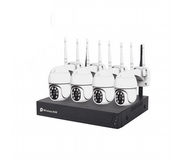 Secutek Bežični HD kamerasti set TK-40Q2 - 4x2Mpix rotirajuća IP kamera, NVR