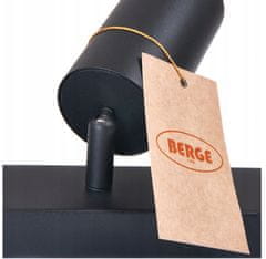 Berge GU10 tračna lampa VIKI-L 8 - crna