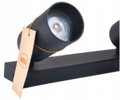 Berge GU10 tračna lampa VIKI-L 8 - crna