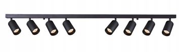 Berge GU10 tračna lampa VIKI-L 8 - crna
