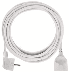 EMOS P0125R produžni kabel 5 m, 1 utičnica, bijeli, PVC, 1,5 mm2