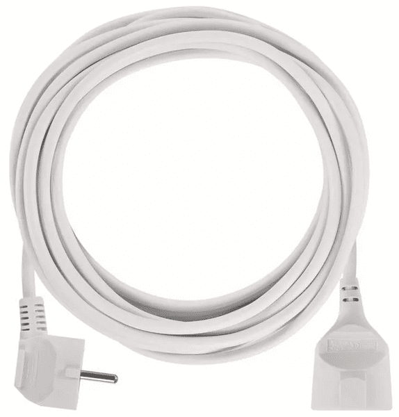 Produžni kabel 5 m, 1 utičnica, bijela (P0125R)