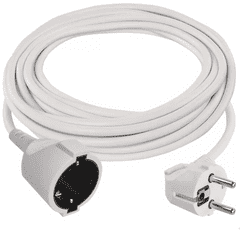 EMOS P0125R produžni kabel 5 m, 1 utičnica, bijeli, PVC, 1,5 mm2