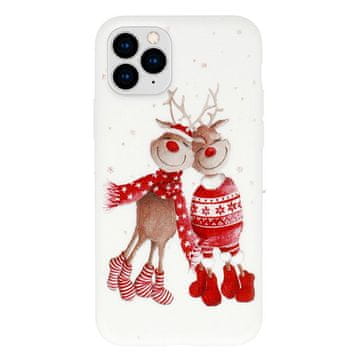 MG Christmas silikonska maska za iPhone 12 Pro Max, bijela