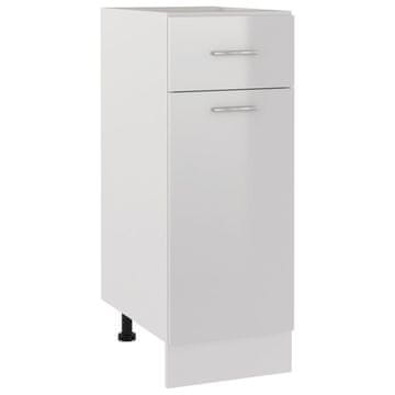 Vidaxl Ormarić s donjim ladicama Lyon visoki sjaj bijeli 30x46x81,5 cm inženjerski drvo