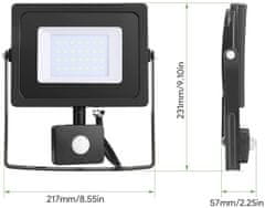 Lepro Vanjski IP65 LED reflektor 30W + senzor