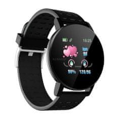 Verk LCD pametni sat, silikonska narukvica Android i iOS 119 crna
