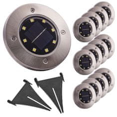 Ikonka Aga LED Solarno vrtno svjetlo 12 komada
