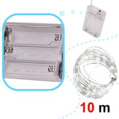 Ikonka Aga LED Dekorativna Žica 10m 100LED Hladno bijela