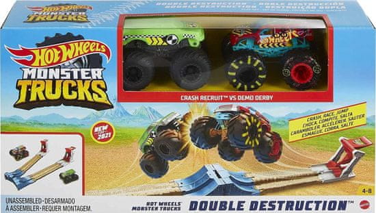 Hot Wheels Monster trucks Set dvostrukih razaranja