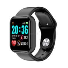 Verk LCD pametni sat Silikonska narukvica Android i iOS L18 crni bluetooth
