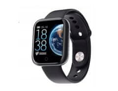 Verk LCD pametni sat Silikonska narukvica Android i iOS L18 crni bluetooth