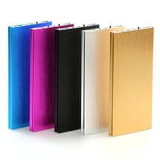 Verk USB 2x powerbank 20000mAh + LED lampa SLIM crna