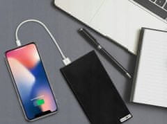 Verk USB 2x powerbank 20000mAh + LED lampa SLIM crna