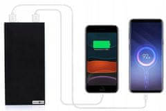 Verk USB 2x powerbank 20000mAh + LED lampa SLIM crna