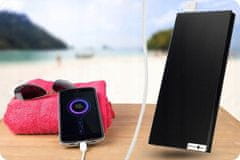 Verk USB 2x powerbank 20000mAh + LED lampa SLIM crna