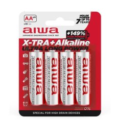 AIWA baterija X-TRA+Alkaline, 4 x AA (AB-AALR6/4)