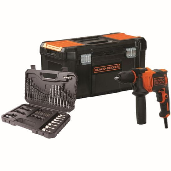 Black+Decker BEH710KA80 udarna bušilica 710W + 80-dijelni set pribora