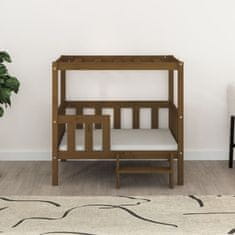 Vidaxl Dnevni ležaj smeđa boja meda 95,5x73,5x90cm od masivne borovine