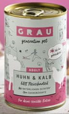 Grau GP Adult konzervirana hrana za mačke, piletina i teletina, 6 x 400 g