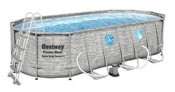 Bestway Bazén Power Steel Stacked Stone Swim Vista 5,49 x 2,74 x 1,22 m - 56716