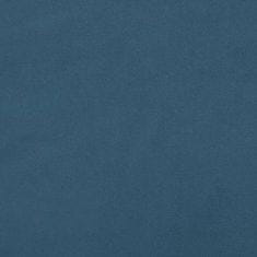 Vidaxl Uzglavlje s ušima tamnoplavo 147x23x78/88 cm baršunasto