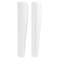 Vidaxl Uzglavlje s ušima bijelo 83 x 23 x 118/128 cm od umjetne kože