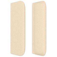 Vidaxl Uzglavlje s ušima krem 103x16x78/88 cm od tkanine