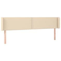 Vidaxl LED uzglavlje krem 203x16x78/88 cm od tkanine