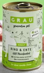 Grau GP Adult konzervirana hrana za mačke, govedina i patka, bez žitarica, 6 x 400 g