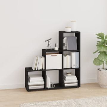 Vidaxl Stepenice Polica Crna 107 cm Materijal Na Bazi Drva