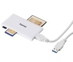 Hama čitač kartica, USB 3.0, bijela (181017)