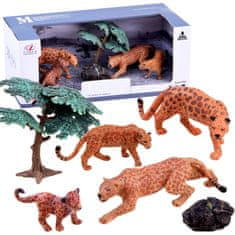 JOKOMISIADA Set figurica životinja - Leopard 4 kom ZA2990C