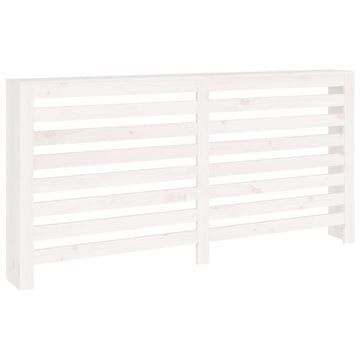 Vidaxl Pokrov za radijator bijeli 169x19x84 cm masivna borovina