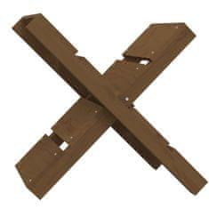 Vidaxl Držač za cjepanice smeđi 47 x 39,5 x 48 cm od masivne borovine