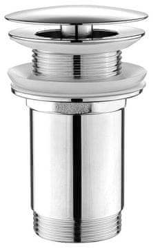 AQUALINE Neprekidni umivaonički odvod 5/4", velika čep, 10-50mm, krom, AQUALINE