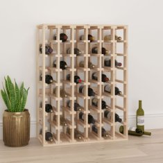 Vidaxl Stalak za vino 70x33x94 cm Masivno borovo drvo