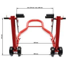 Wiltec 450kg prednjeg stalak - univerzalno